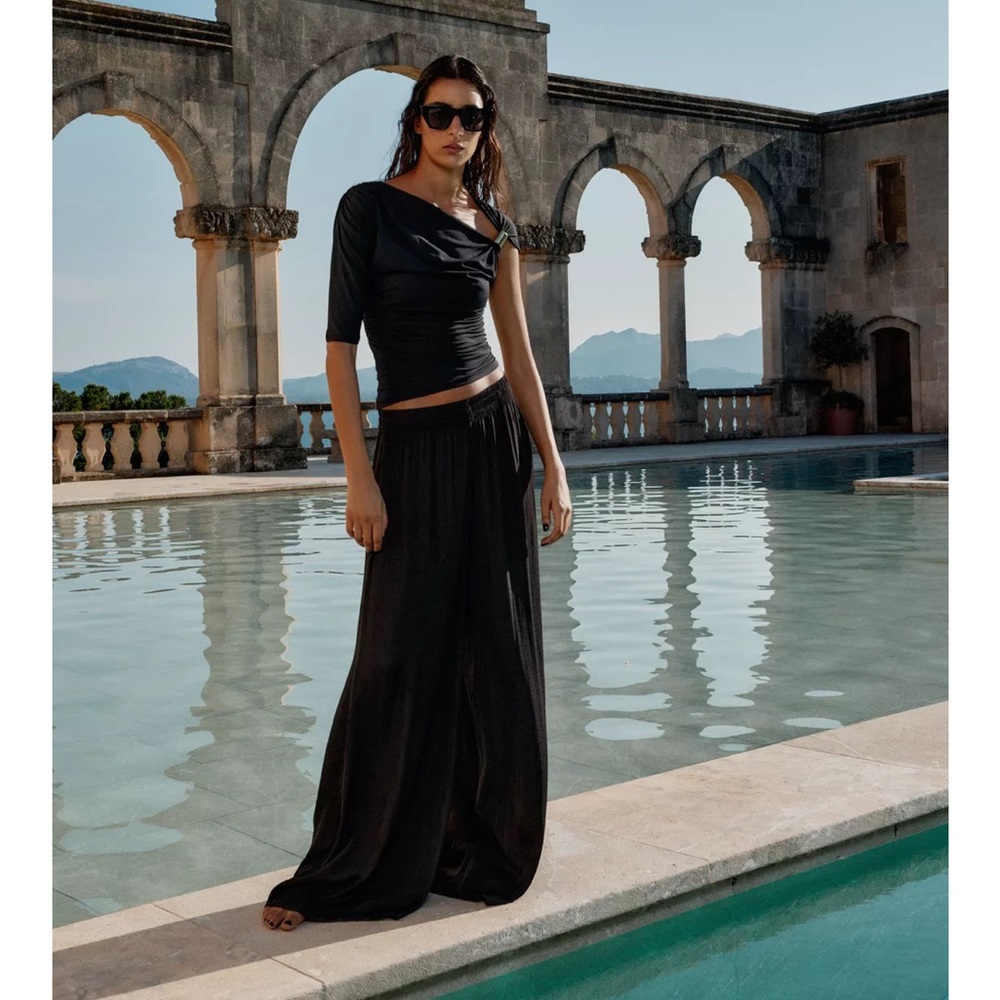 Zara flowy wide leg pant size XXL